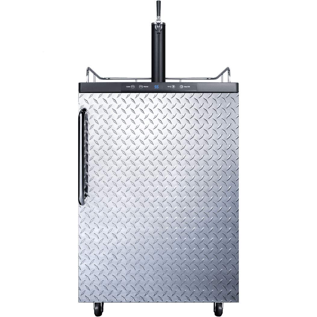 Summit SBC635MDPL Commercial Wine Dispenser - Stainless Steel with Diamond Plate Finish for Restaurants, Bars, and Home Wine Cellars