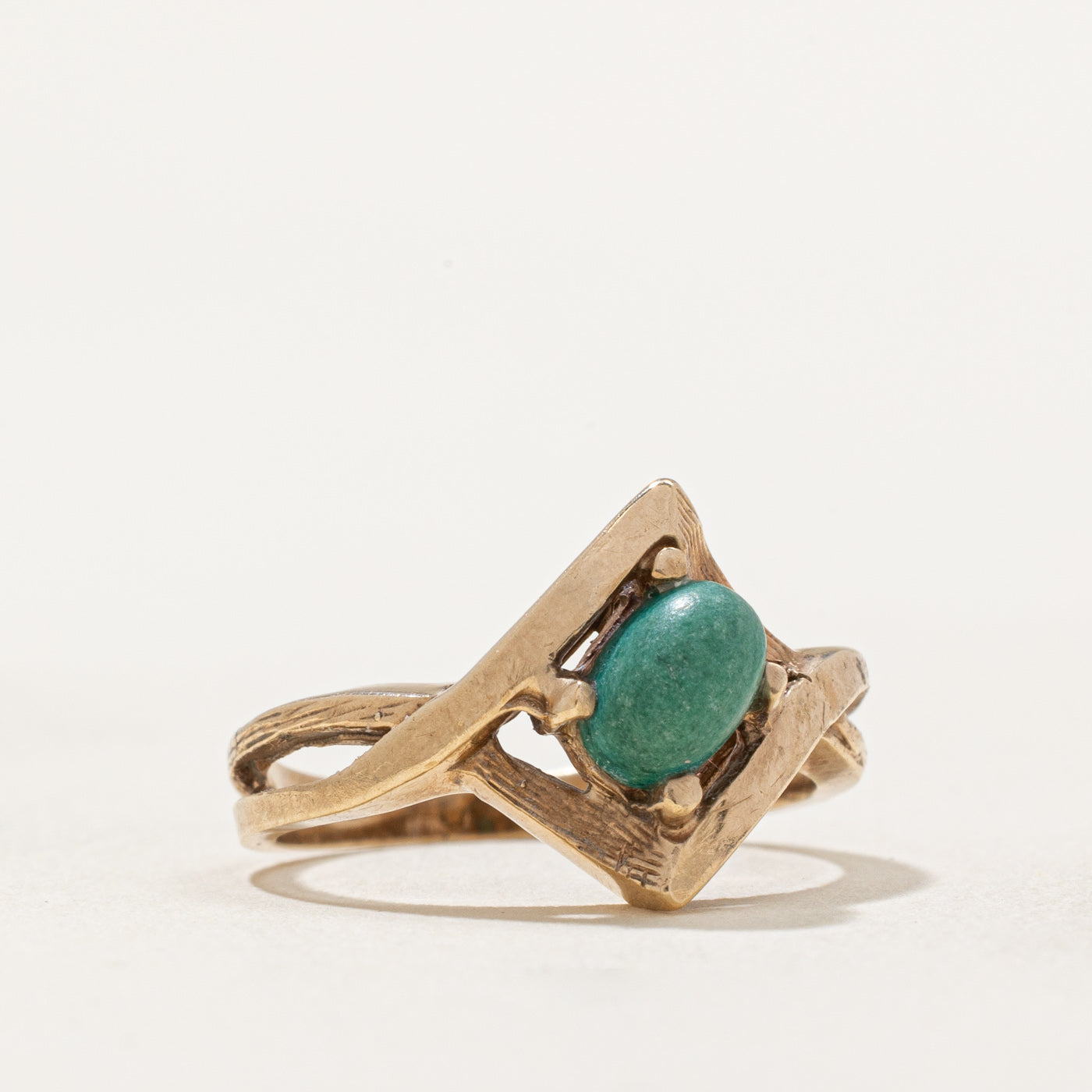 Amazonite Twisted Ring for Women - 0.50ct Natural Gemstone Jewelry - Size 3.75 - Elegant Boho Style Ring for Everyday Wear, Gift Giving & Special Occasions