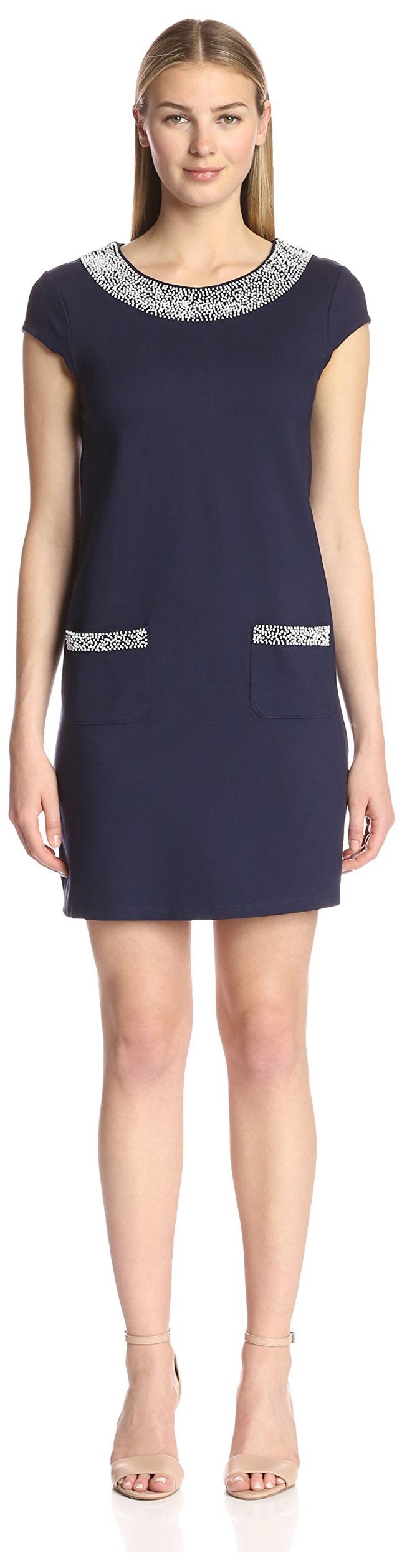 JB by Julie Brown Women's Palmer Dress - Flowy Summer Midi Dress with Pockets, Casual & Elegant for Beach, Wedding, or Office Wear