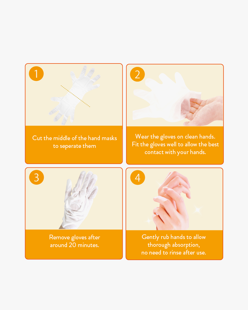 Trendy Lucky Hand Mask for Dry Skin - Moisturizing Gloves for Spa, Night Care & Gift Ideas