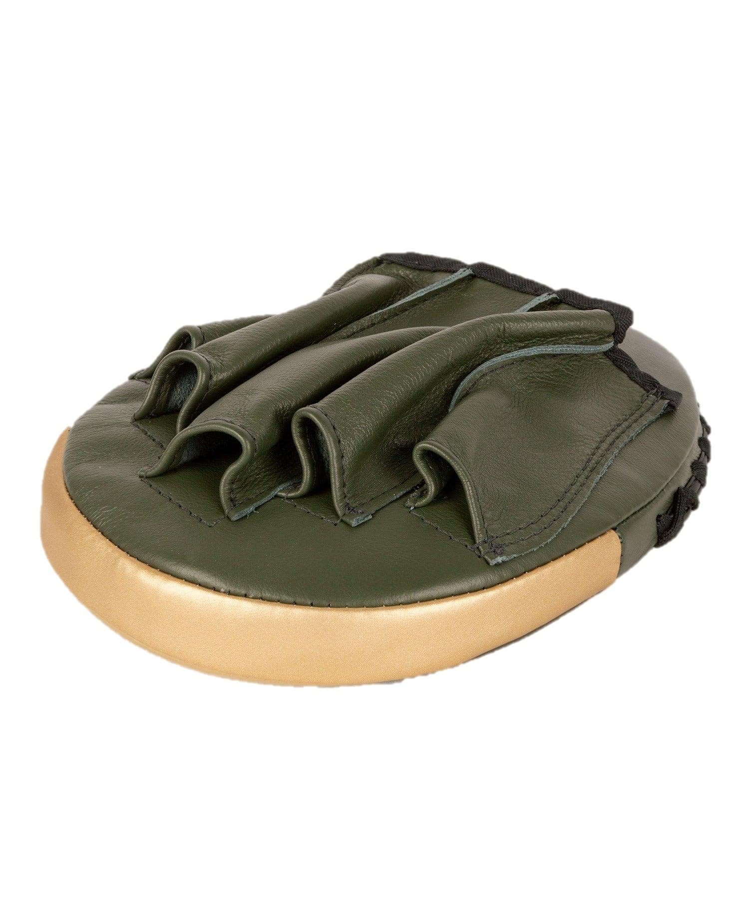 Venum Pro Boxing Flat Punch Mitts (Pair) - Khaki/Gold | Premium MMA & Kickboxing Training Gear for Coaches & Fighters | Perfect for Sparring, Pad Work & Fitness Training