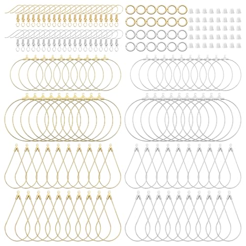 K Gold,White K;Teardrop,Round;380pcs;Style B