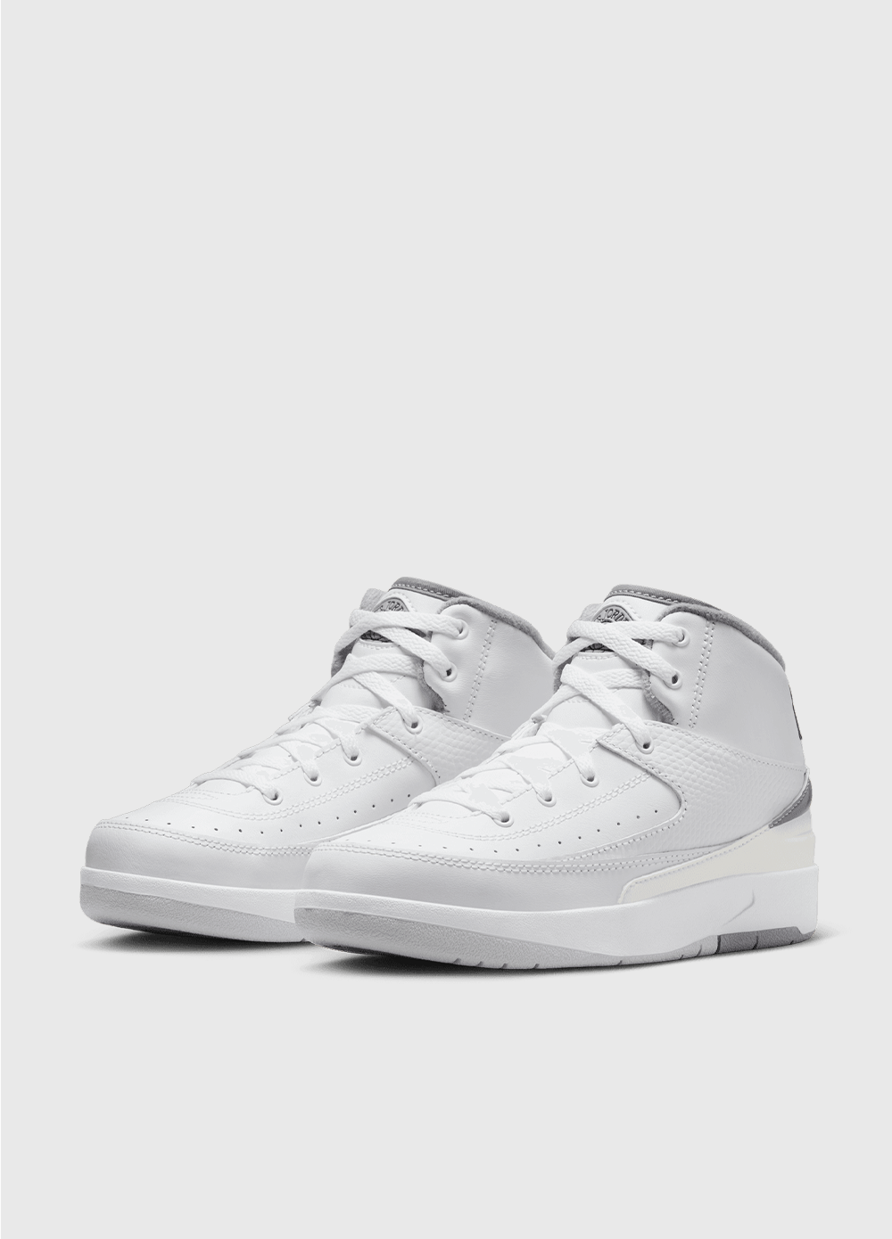 Air Jordan 2 Retro 'Cement Grey' Basketball Shoes for Boys - Premium Leather Sneakers with Iconic Cement Print | Perfect for School, Sports & Casual Wear