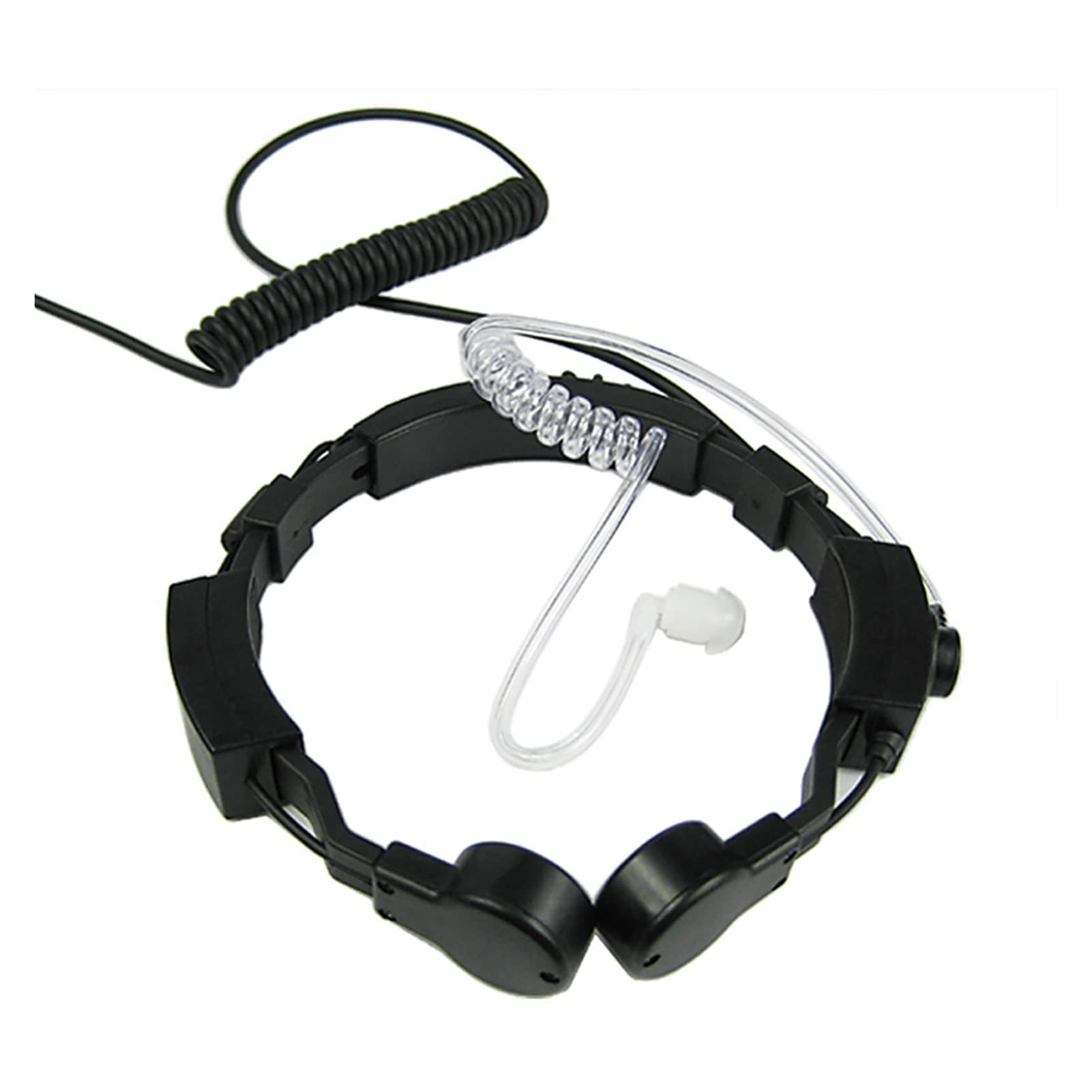 BMINO Tactical Throat Microphone Headset - Compatible with Kenwood, Baofeng UV-5R, GT-3, GT-3TP, DM-5R, BF-F8HP & CB Radios - Secure Communication for Outdoor Adventures, Construction Sites & Emergency Operations