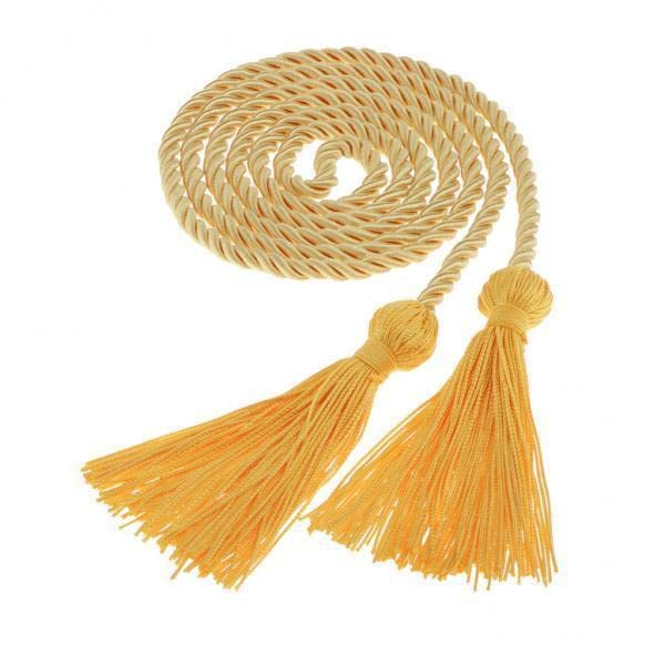 Newmind 2-Pack 1.7m Graduation Honor Cords - Solid Color Academic Achievement Sashes for Students (Red, Blue, Yellow, Gold, Green, White) - Perfect for High School & College Graduation Ceremonies, Honor Society Events & Academic Awards