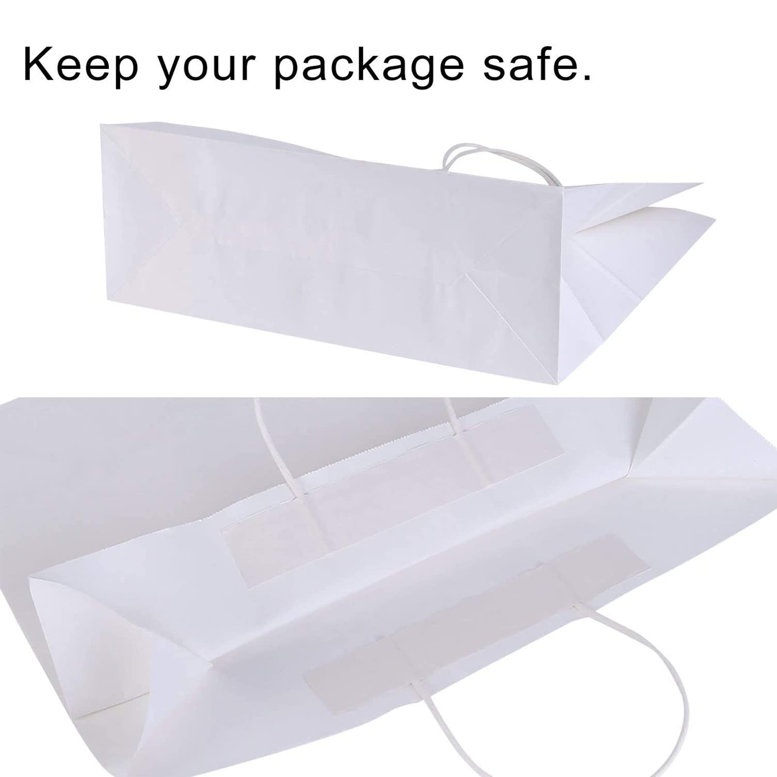 100Pcs Large Kraft Gift Bags 16x6x12 Inches with Handles - Eco-Friendly Paper Bags for Retail, Business, Parties, Shopping & Grocery - Perfect for Mother's Day Gifts, Birthday Presents & Boutique Packaging