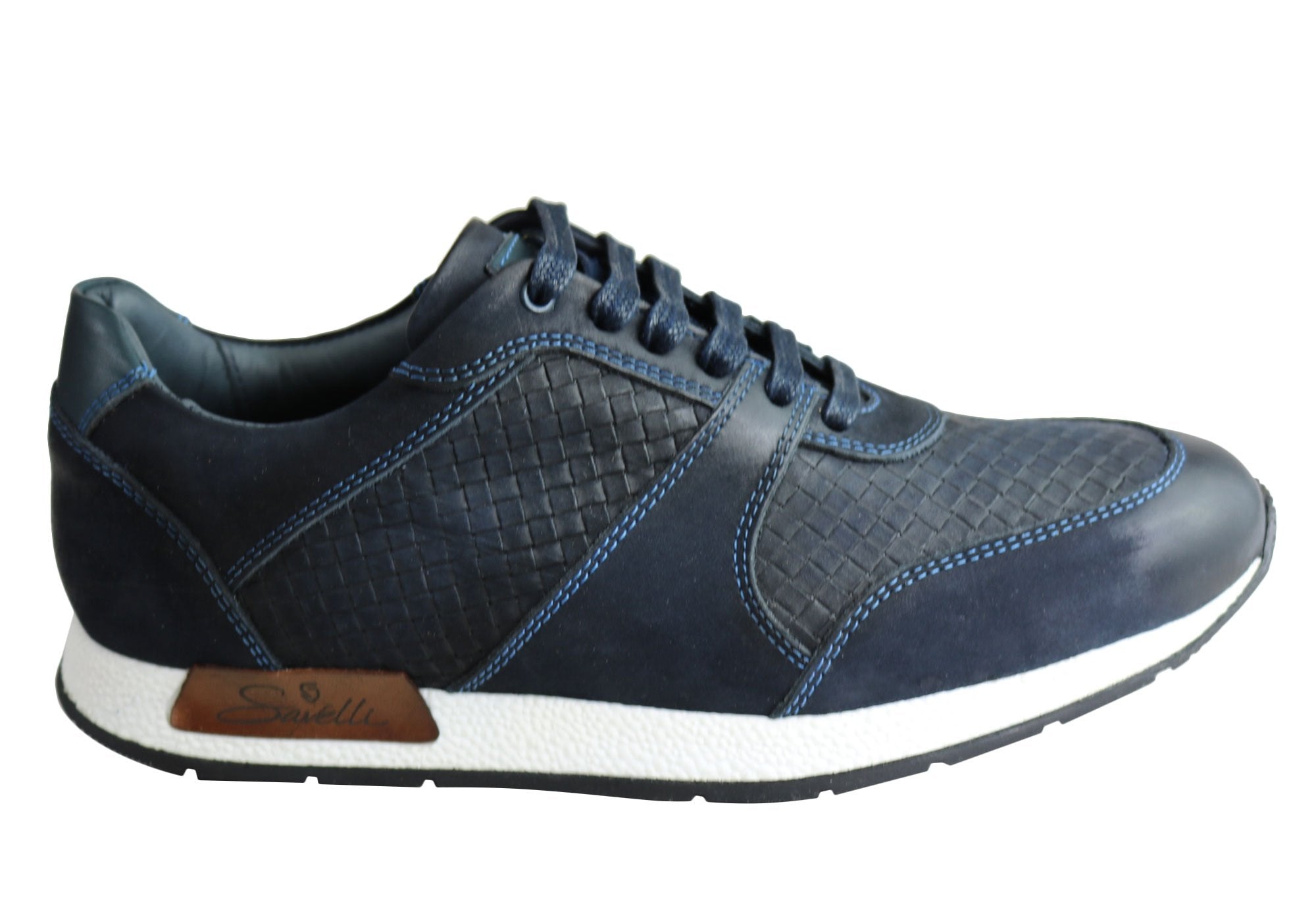 Savelli Men's Leather Lace-Up Casual Shoes - Handcrafted in Brazil - Comfortable & Stylish Footwear for Everyday Wear, Office & Outdoor Activities