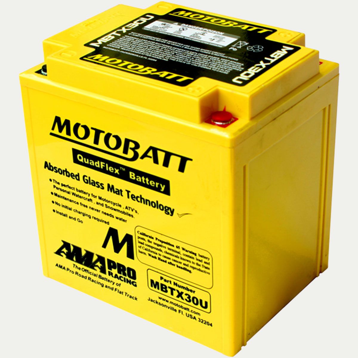 12V MC Battery MBTX30U - High Performance Replacement Battery for Motorcycles & ATVs - Perfect for Off-Road Adventures & Long Rides