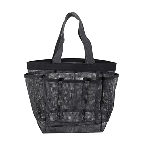 Waterproof Mesh Shower Caddy - Portable Hanging Toiletry Organizer Bag for College Dorm, Travel, Beach & Camping | Quick-Dry Cosmetic Storage | Bathroom Essentials Holder for Women & Men