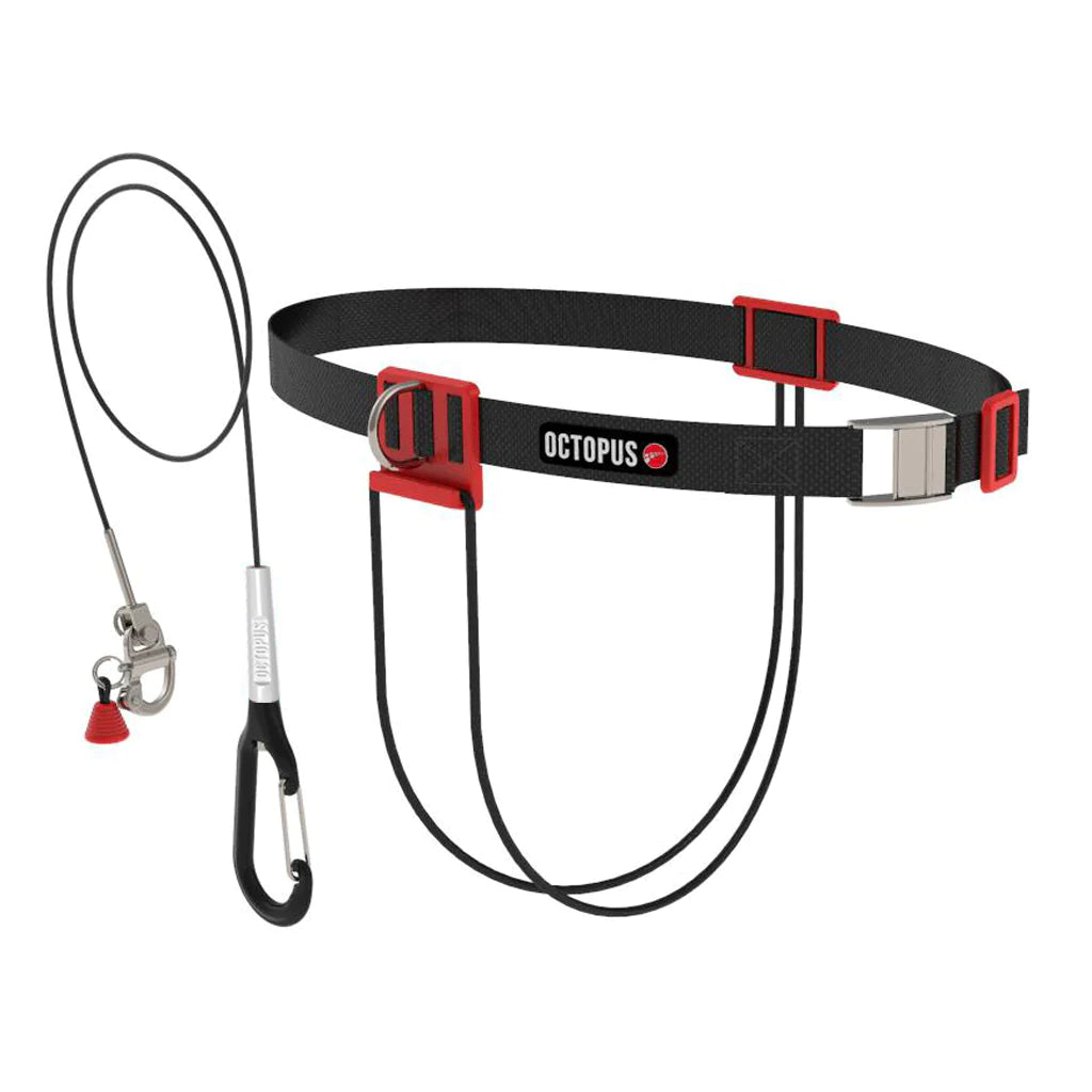 Premium Octopus Freediving Lanyard - Red | Comfortable & Secure Diving Accessory for Spearfishing, Scuba & Snorkeling | Perfect for Underwater Adventures & Water Sports