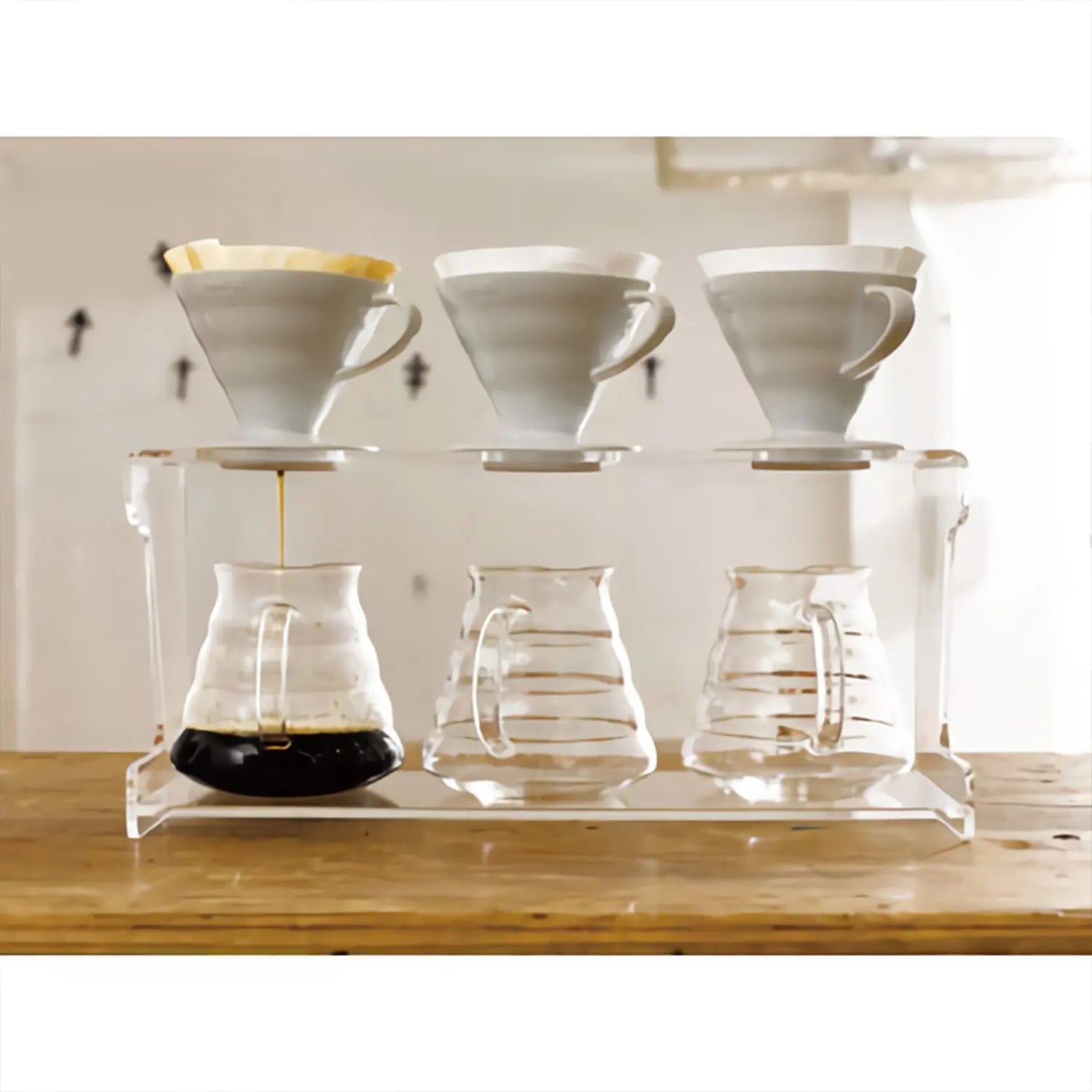 Hario V60 Heat Resistant Glass Coffee Server - Clear Dripper Carafe for Pour Over Coffee Brewing - Perfect for Home Baristas & Specialty Coffee Lovers