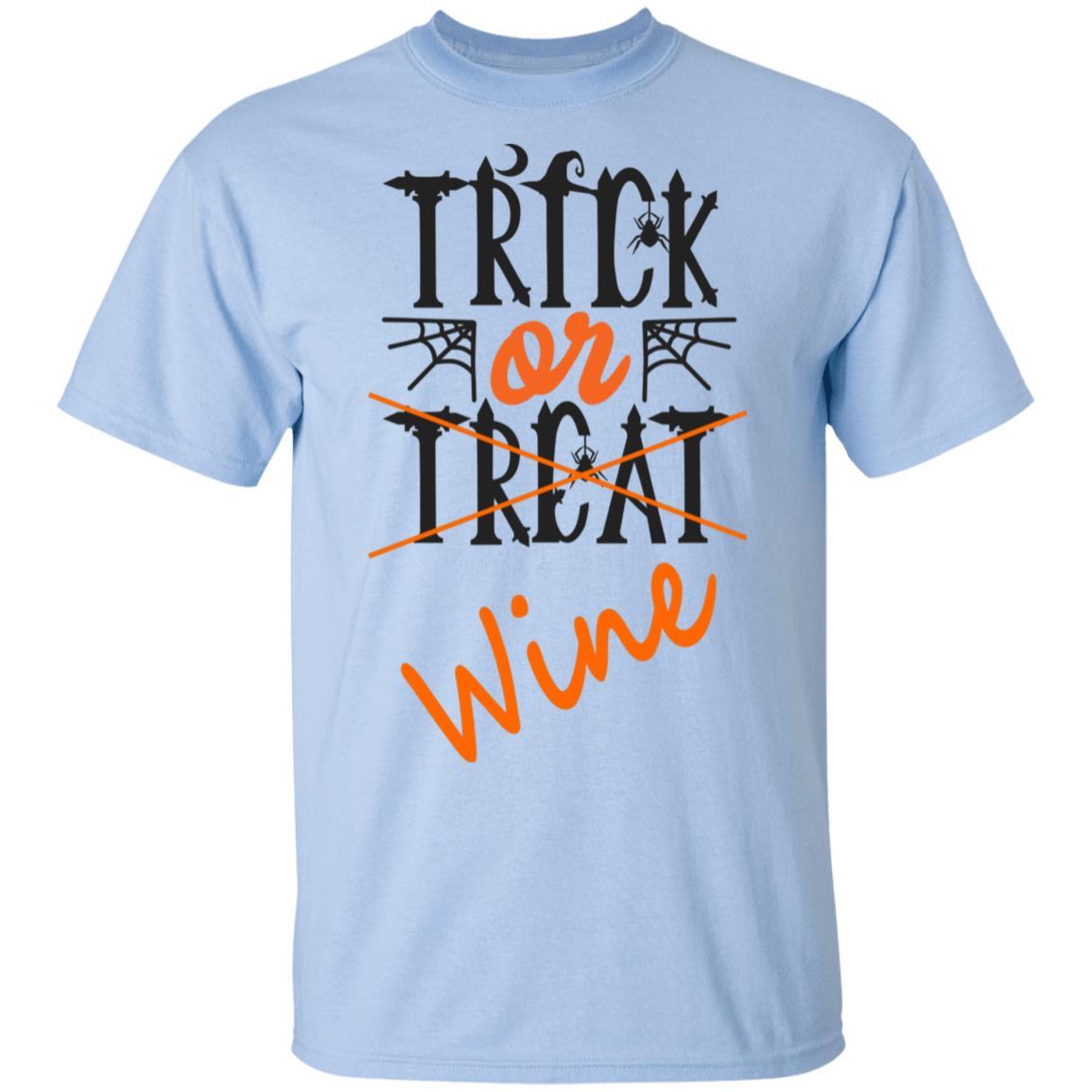 Trick Or Wine Halloween T-Shirt - Ultra Soft Cotton Tee for Women - Funny Wine Lover Gift - Perfect for Halloween Parties & Wine Tasting Events