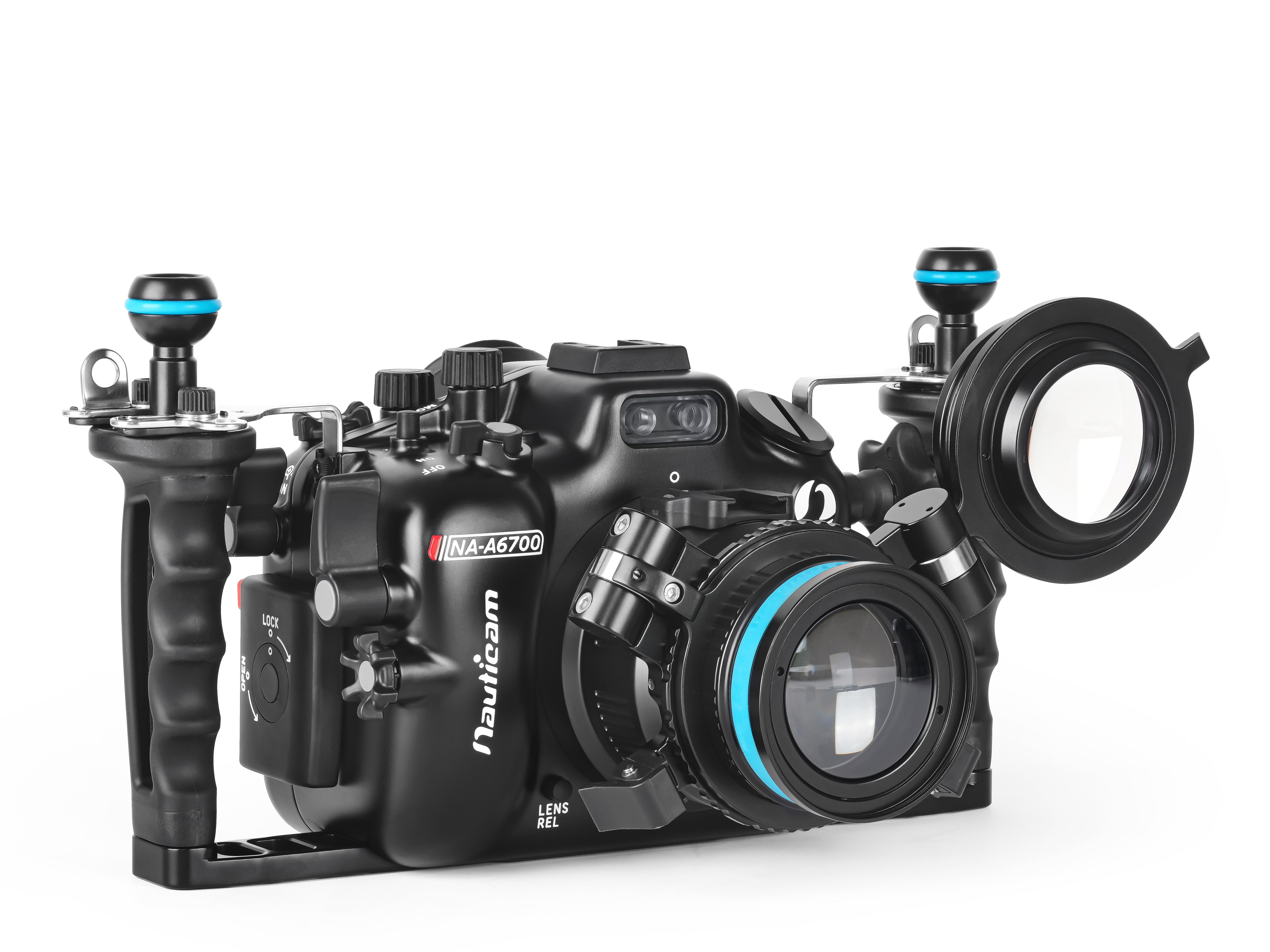 Sony A6700 Underwater Housing Case - Waterproof Camera Housing for Sony A6700 - Perfect for Scuba Diving, Snorkeling & Underwater Photography