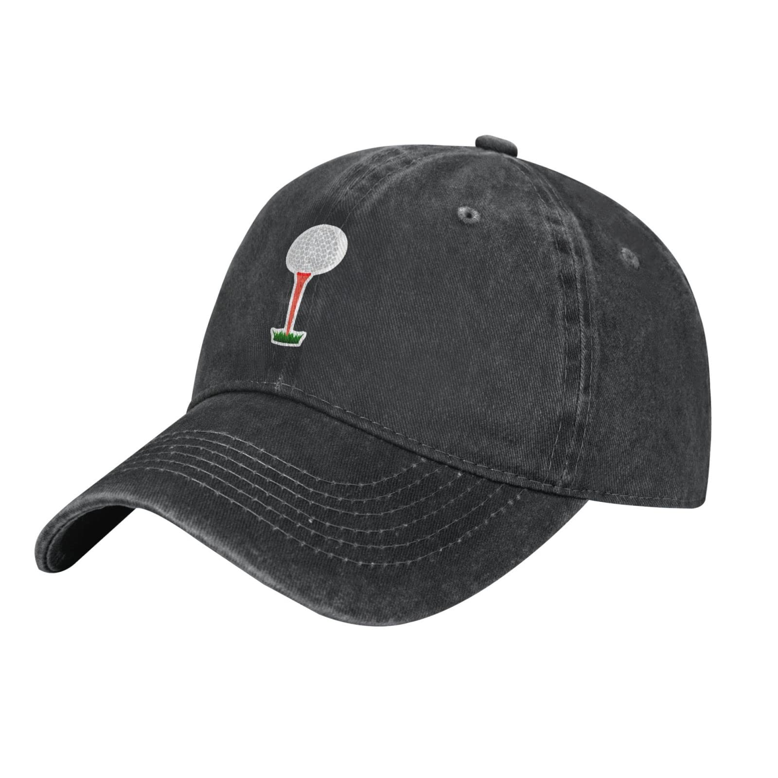 Vontako Vintage Washed Cotton Golf Tee Baseball Cap - Adjustable Dad Hat & Trucker Hat for Men & Women - Perfect for Golf, Baseball, Outdoor Sports & Casual Wear