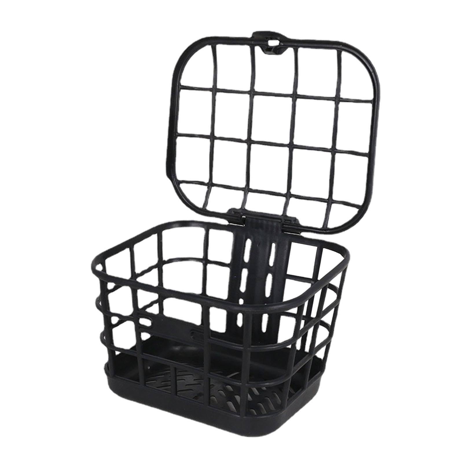 Sturdy Bike Basket with Lid - Universal Front Bicycle Basket for Electric & Regular Bikes - Perfect for Commuting, Groceries & Outdoor Adventures (Men & Women)