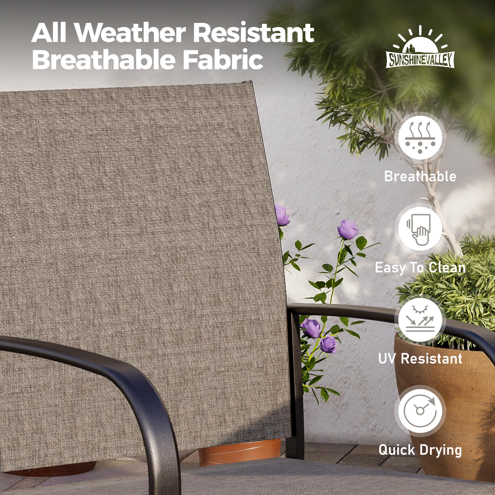 5-Piece Outdoor Patio Dining Set for 4 - 37