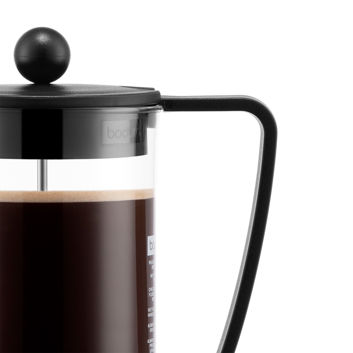 Bodum Brazil 8 Cup French Press Coffee Maker - 34oz Stainless Steel Plunger, Heat-Resistant Glass Carafe - Perfect for Home, Office & Camping Coffee Brewing
