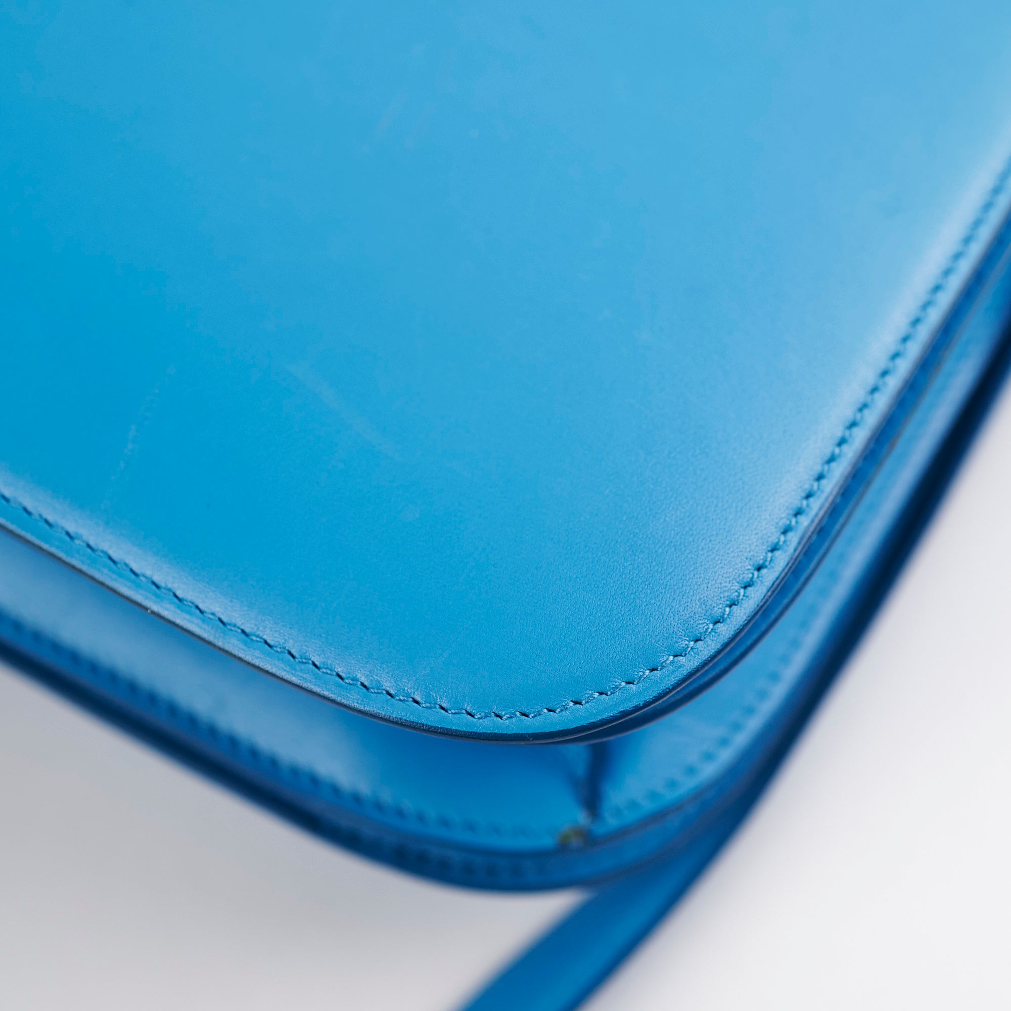Celine Medium Aqua Blue Box Crossbody Bag - Luxury Leather Shoulder Purse for Women | Perfect for Date Night, Office & Travel Accessories