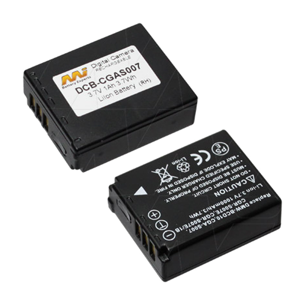 Replacement 3.7V 1000mAh Li-Ion Battery for Panasonic Digital Cameras - Compatible with Lumix Models - Perfect for Travel Photography & Vlogging