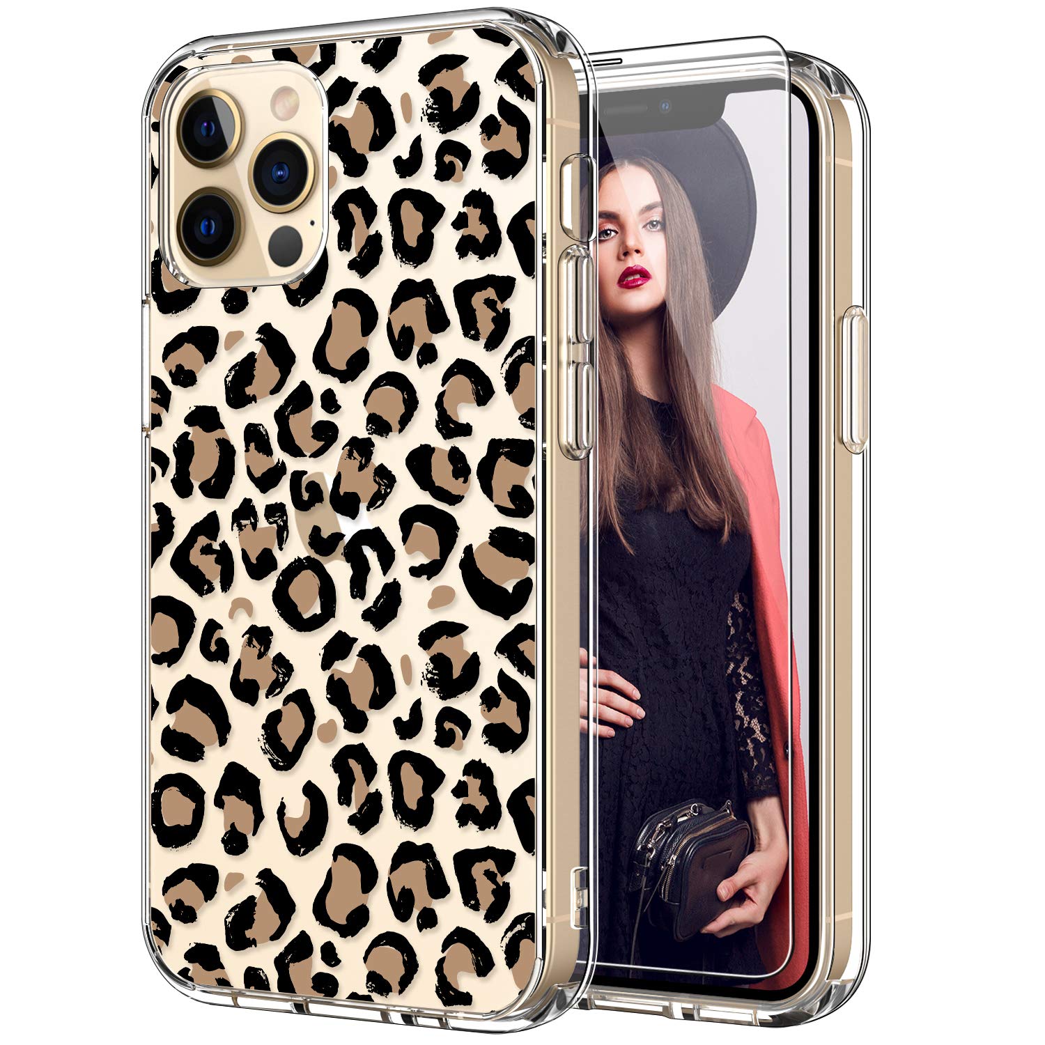 ICEDIO Clear TPU Phone Case for iPhone 12 Pro Max 6.7