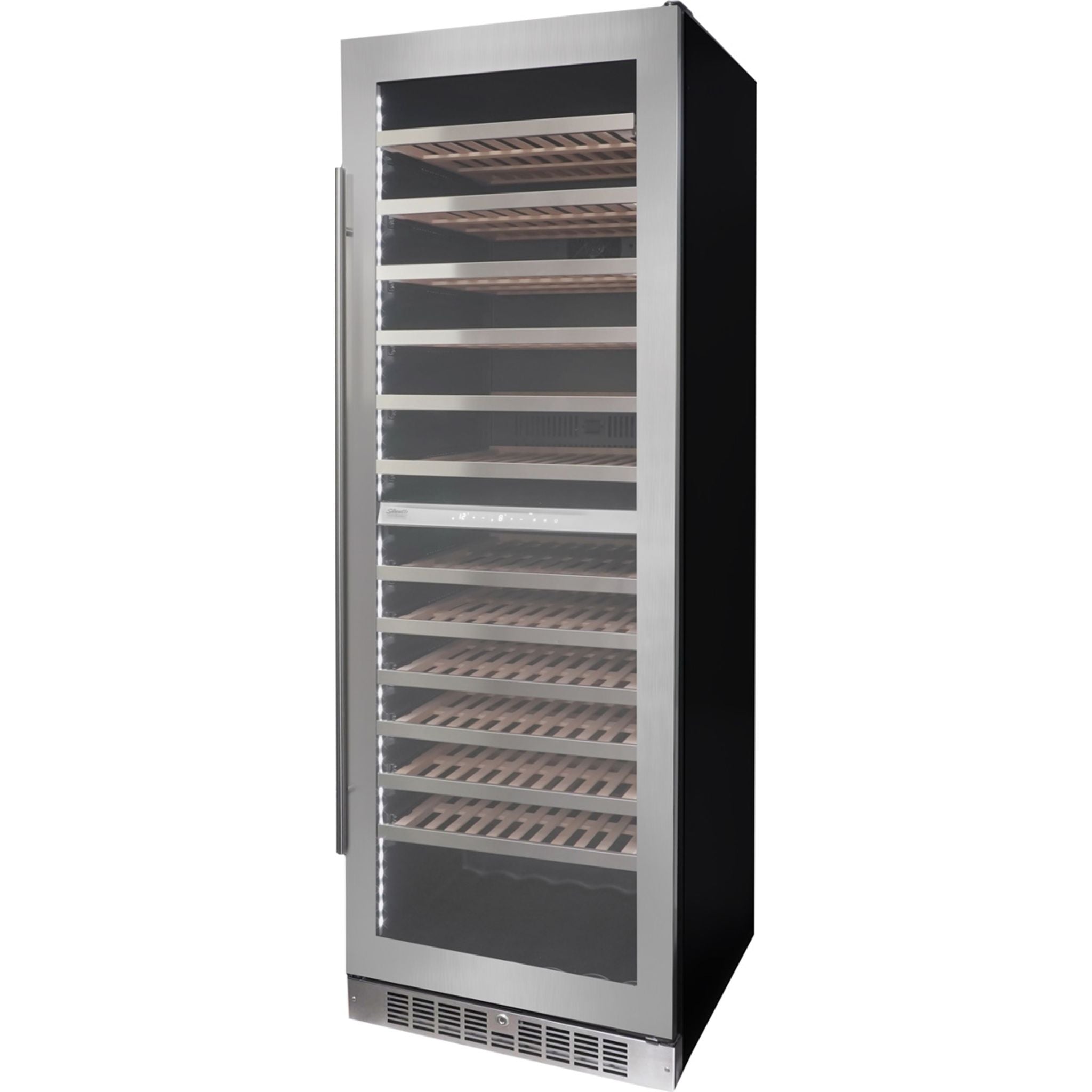 Danby SPRWC140D1SS 14-Bottle Stainless Steel Wine Cooler Refrigerator - Compact Freestanding Wine Fridge for Kitchen, Bar, or Basement Storage