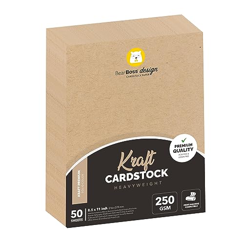 Brown Kraft Cardstock