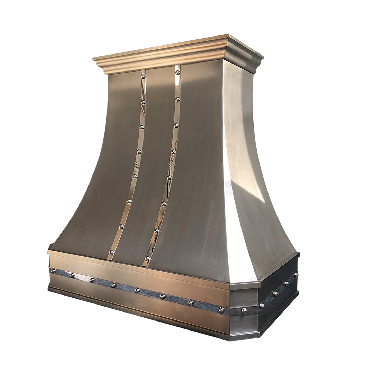 SINDA Brushed Stainless Steel Curved Range Hood SRH3 C 2STRM - Modern Kitchen Ventilation for Home Cooking & Smoke Removal