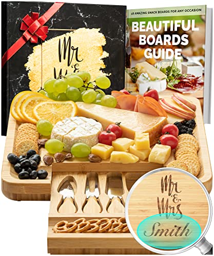 Mr and Mrs Cheese Board - Personalized
