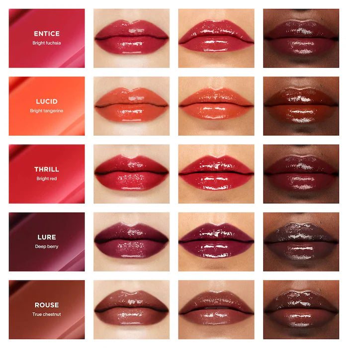 Hourglass Phantom Volumizing Glossy Lip Balm - Hydrating Plumping Lip Gloss for Full Lips, Shine & Moisture | Perfect for Day & Night Wear, Special Occasions & Everyday Glam