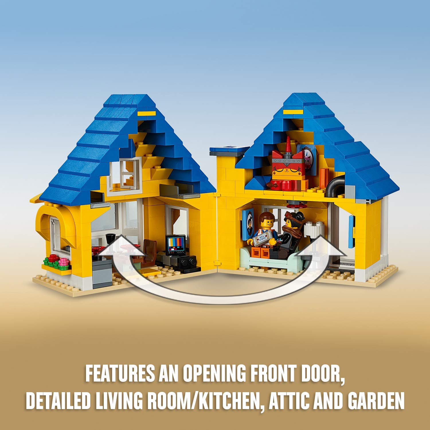 LEGO 70831 LEGO Movie Emmet's Rocket House Building Set - Creative Construction Toy for Kids & Adults, Perfect for Playtime & Collectors - Build & Display in Home, Office, or Playroom