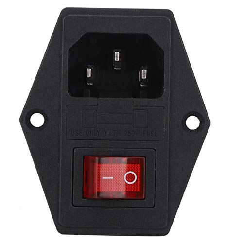 Flame Retardant Nylon Power Socket Switch - Durable, Heat & Wear Resistant for 3D Printers, Industrial Equipment & Home Appliances - Safe & Stable AC Power Outlet for Factories, Workshops & Offices