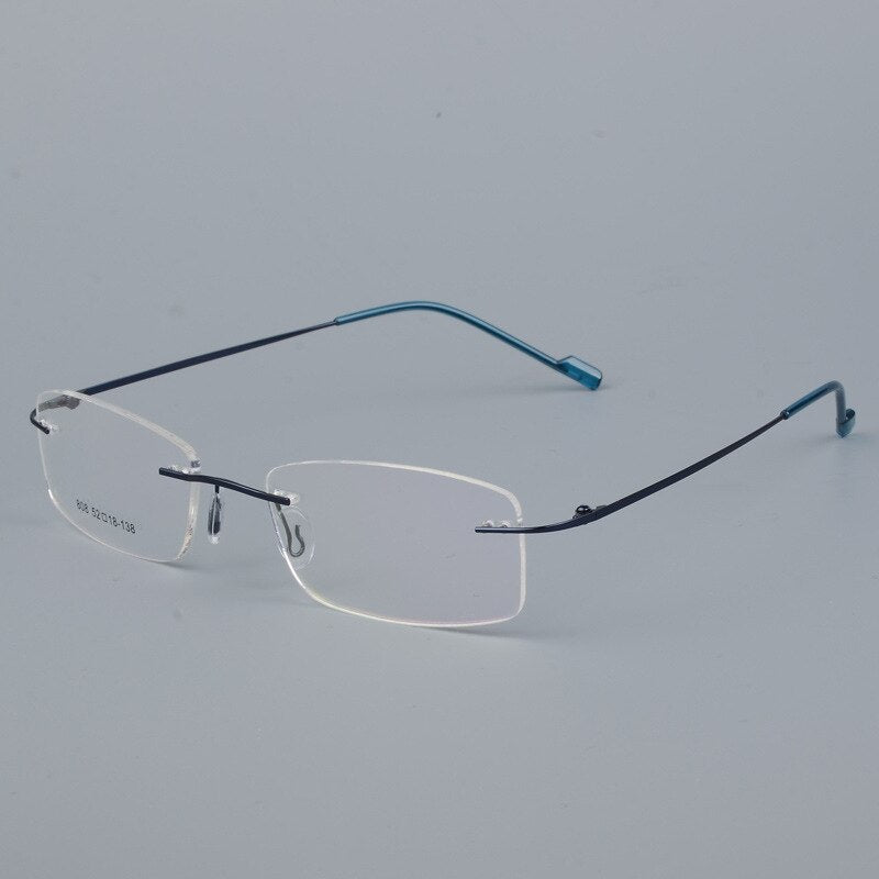 Bclear Titanium Alloy Rimless Eyeglasses for Men - Ultra Lightweight Frame Model SJ808 | Perfect for Office, Reading & Everyday Wear