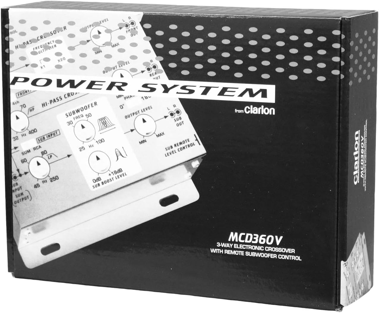 Clarion MCD360 3-Way 6-Channel Electronic Crossover with Subwoofer Control - Car Audio System for Enhanced Bass & Sound Quality | Perfect for Car Stereo Upgrades & Custom Audio Installations
