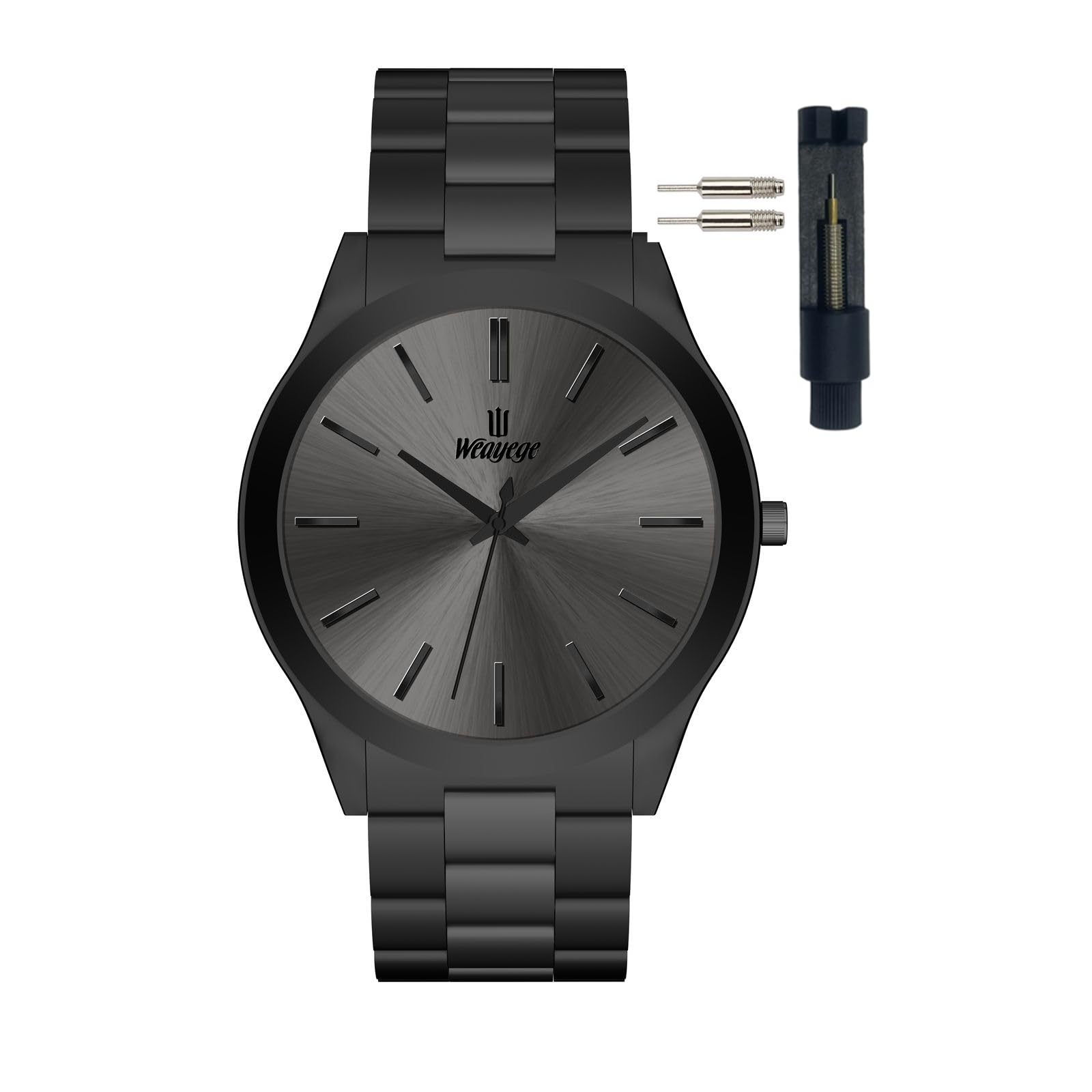 Classic Stainless Steel Men's Wrist Watch - Fashion Minimalist Luxury Quartz Waterproof Business Watch for Men | Perfect for Office, Formal Events & Gifts for Him