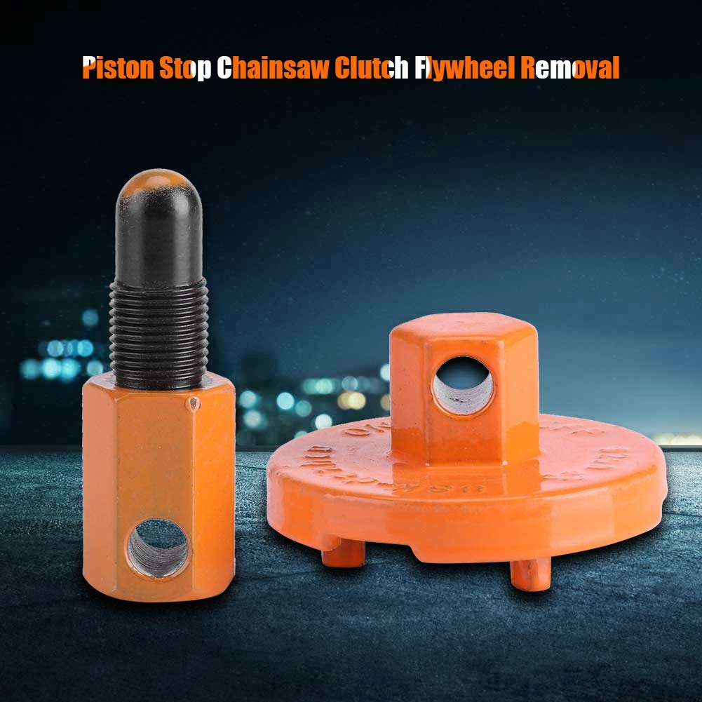 Alvinlite Universal Chainsaw Clutch Removal Tool - Piston Stop & Flywheel Disassembly Kit for Chainsaw Maintenance & Repair | Perfect for DIY Chainsaw Servicing & Professional Use