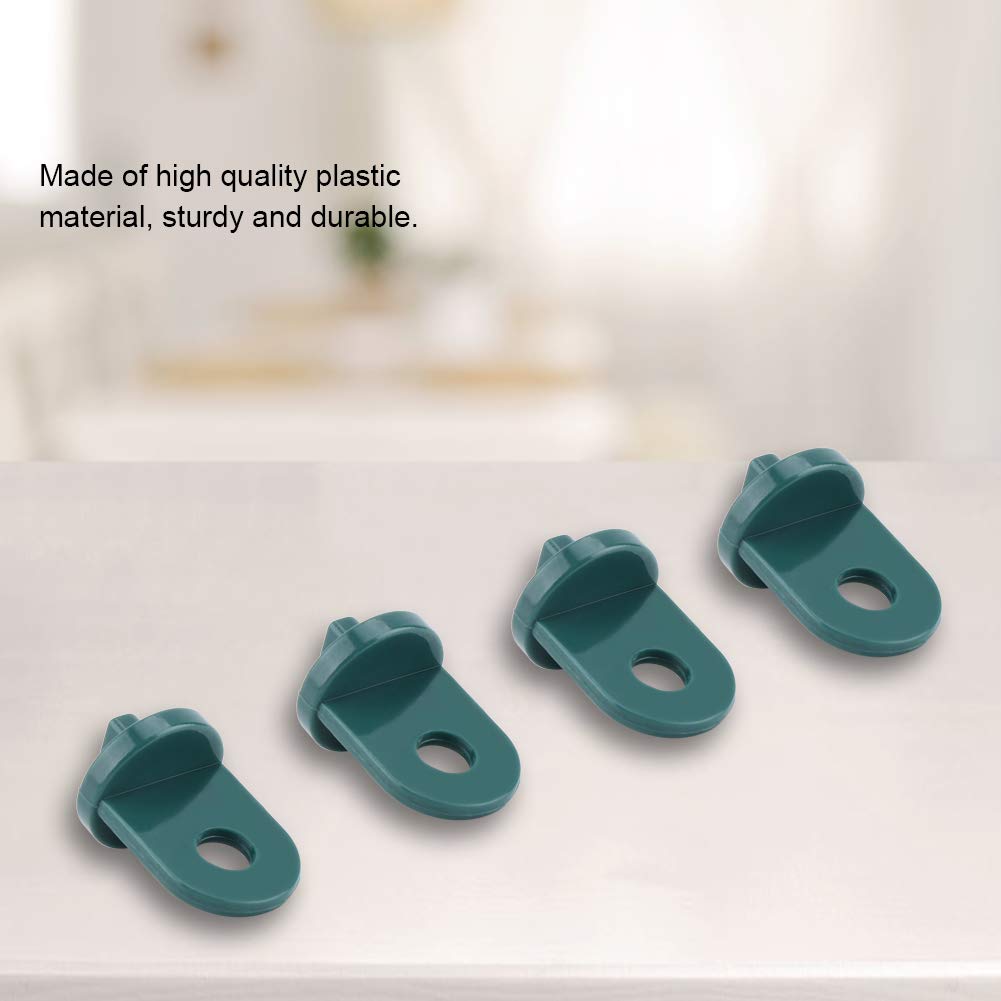 50 PCS Plastic Greenhouse Hooks - Heavy Duty Plant Flower Hangers, Hanging Clips for Greenhouse, Garden, and Indoor Plants (Green) - Perfect for Organizing Vines, Tomatoes, and Hanging Baskets