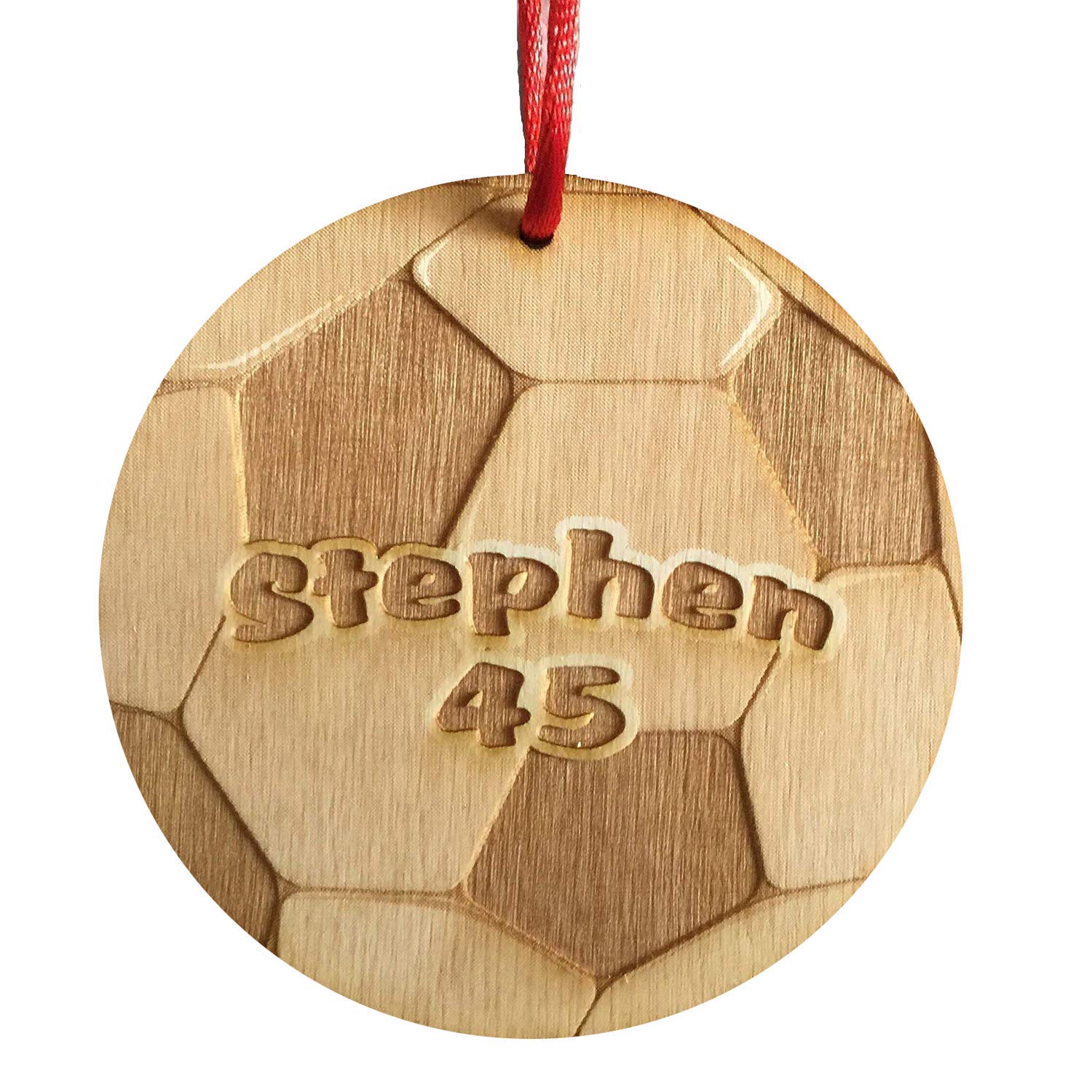 Personalized Soccer Ball Ornament - Custom Sports Player Christmas Decor & Soccer Ball Bag Tag for Gifts, Team Spirit & Fan Memorabilia | Perfect for Holidays, Sports Events & Fan Collections