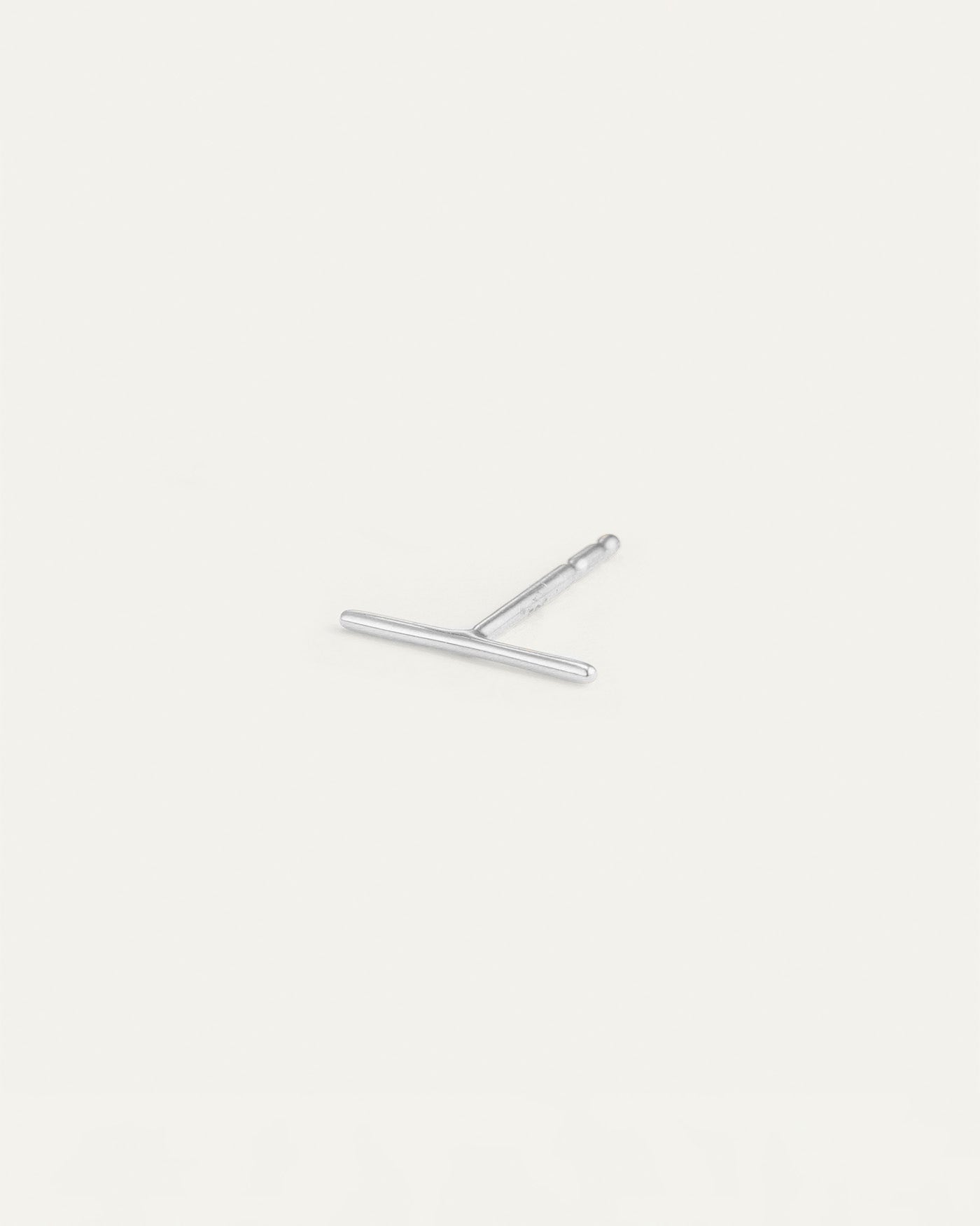 14K White Gold Bar Stud Earrings for Women - Minimalist Dainty Jewelry for Everyday Wear & Special Occasions