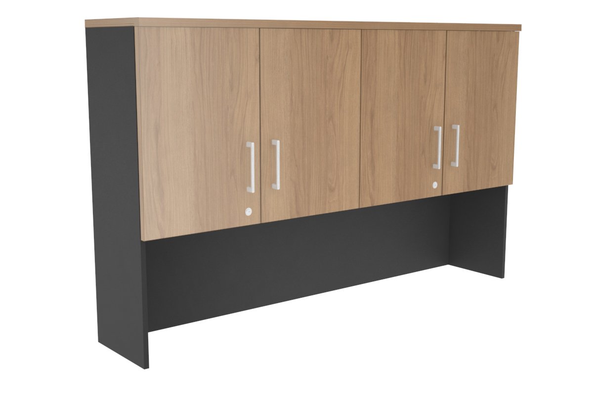 Open Hutch with Shelves & Small Doors - 1600W x 1120H x 350D - Perfect for Kitchen Storage, Dining Room Display, or Home Office Organization