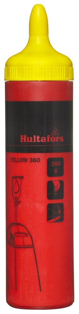 Hultafors Premium Yellow Chalk Line Refill 360g - High Visibility Marking for Construction, Carpentry & DIY Projects