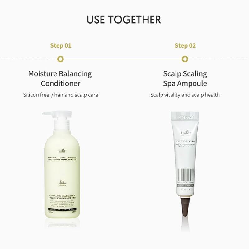 Lador Moisture Balancing Conditioner for Dry Hair - Korean K-Beauty Hair Care Product | Hydrating & Nourishing Treatment for Damaged Hair at Home or Salon