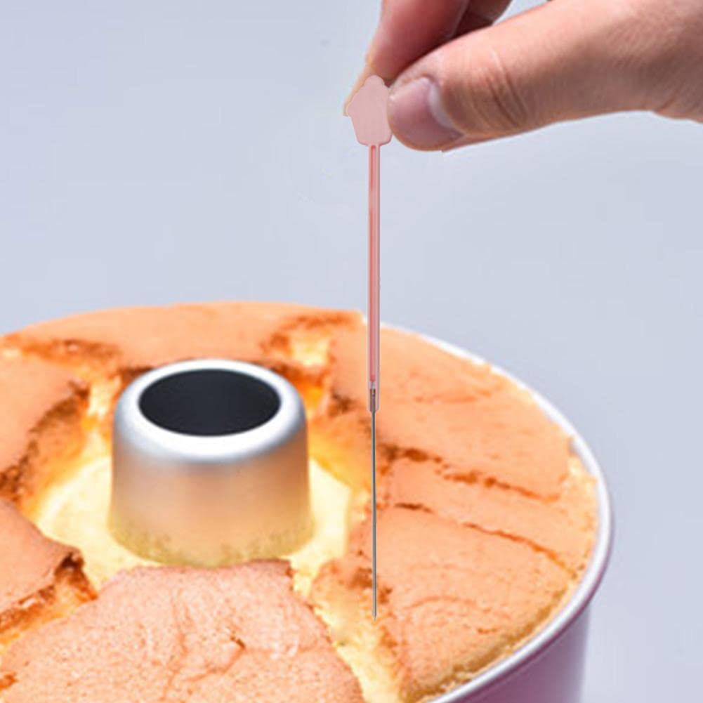 Foldable Stainless Steel Cake Tester Needles - Reusable Baking Probe for Cakes, Muffins & Bread - Perfect for Testing Doneness in Home Baking and Professional Kitchens