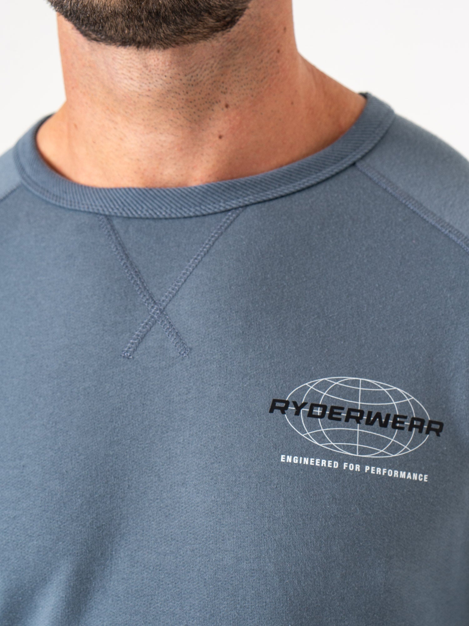 Energy Crew Neck Sweatshirt for Men & Women - Comfortable Petrol Blue Pullover for Casual Wear, Gym & Outdoor Activities