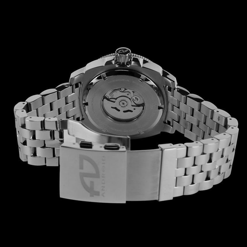 ANDROID Divemaster Parma 200 Automatic AD836APU Men's Dive Watch - Waterproof Professional Scuba Diving Watch for Outdoor Sports, Swimming & Adventure Enthusiasts