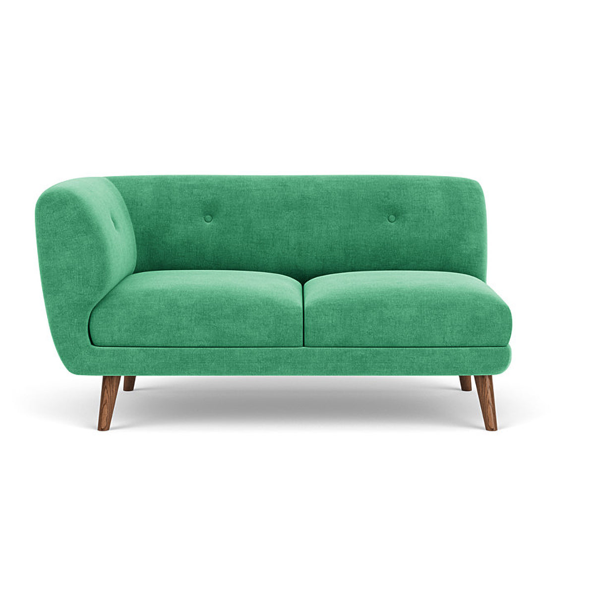 Alfred Fabric Left 2 Seater Modular Sofa - Modern L-Shaped Sectional Couch for Living Room, Lounge & Small Spaces - Comfortable & Stylish Home Furniture