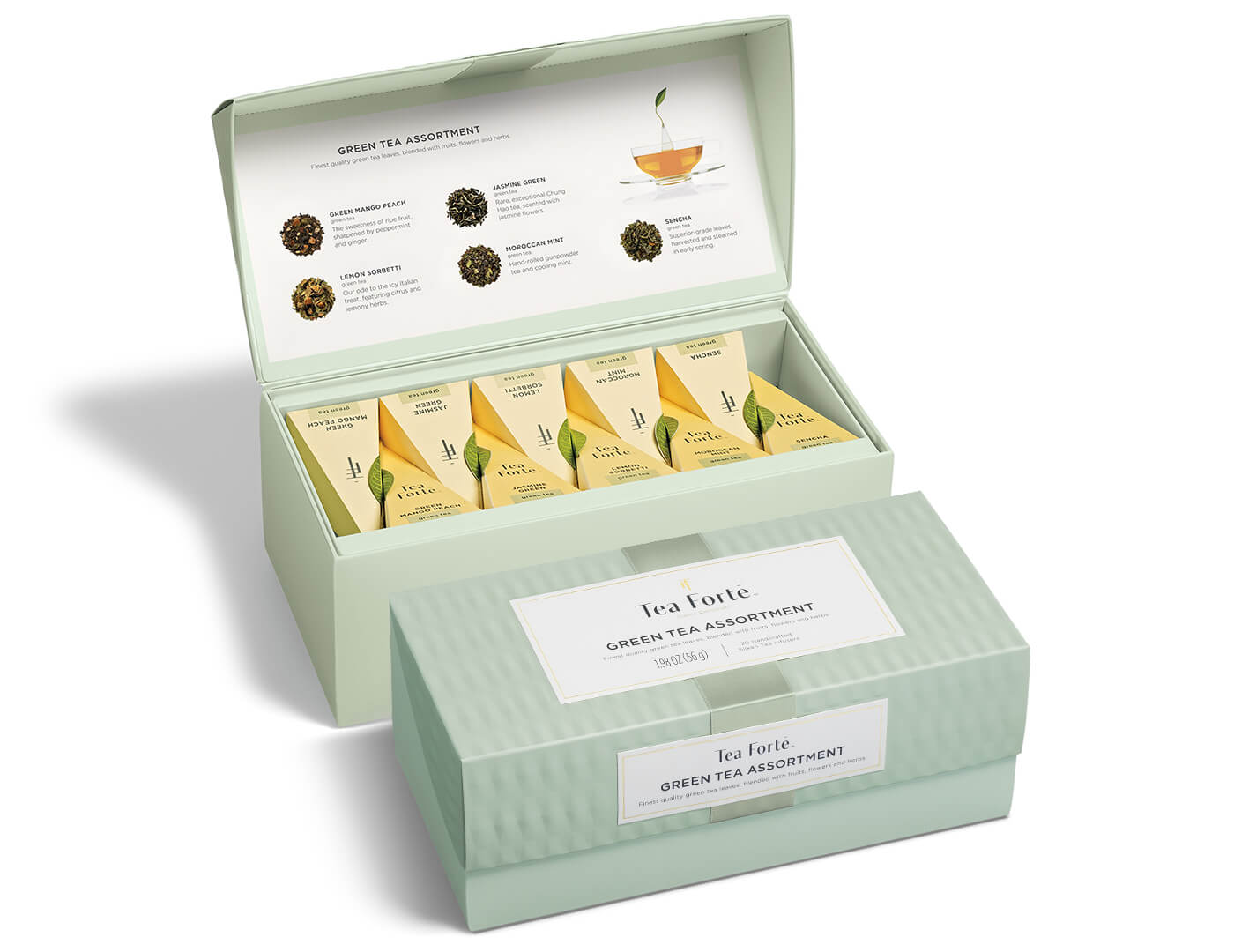Premium Green Tea Gift Set - Organic Loose Leaf Tea Assortment in Elegant Presentation Box - Perfect for Gifting, Relaxation & Tea Ceremonies