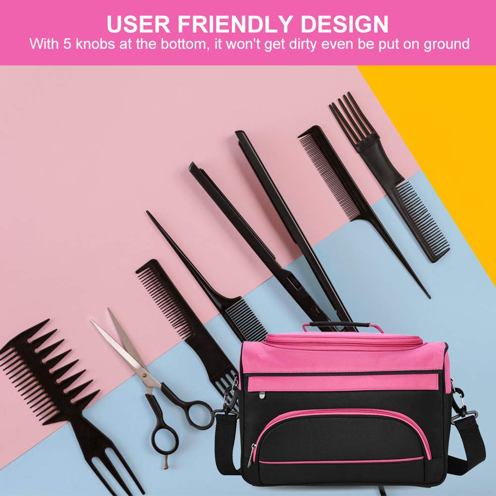 Professional Salon Hairdressing Tools Bag - Large Capacity Multi-Function Storage Organizer with Shoulder Strap, Scissors & Comb Holders - Perfect for Hairstylists, Barbers & Mobile Beauty Professionals