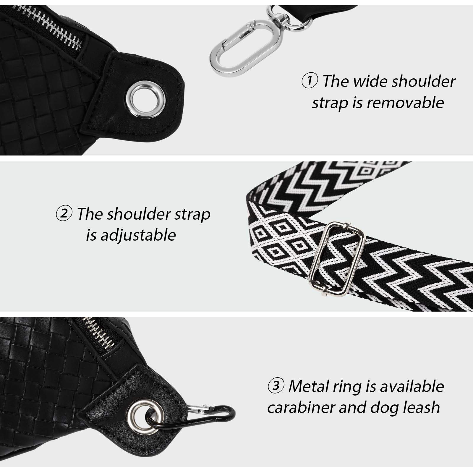 Trendy Women's Crossbody Sling Bag - Adjustable Strap Faux Leather Chest Fanny Pack for Travel, Shopping & Daily Use