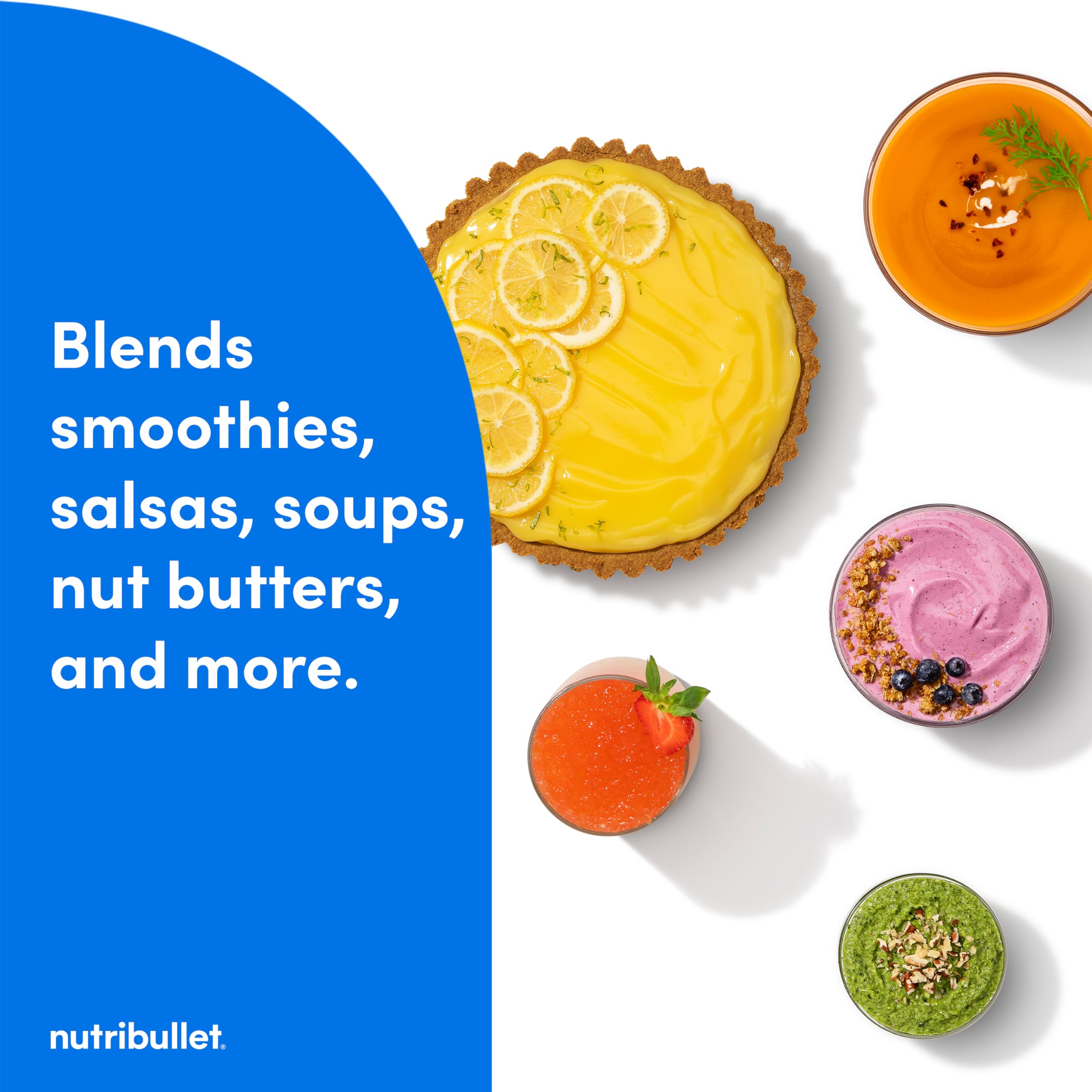 Nutribullet SmartSense Blender Combo - 1400W High-Power 5-Speed Blender with Matte White Finish - Perfect for Smoothies, Protein Shakes & Meal Prep in Modern Kitchens