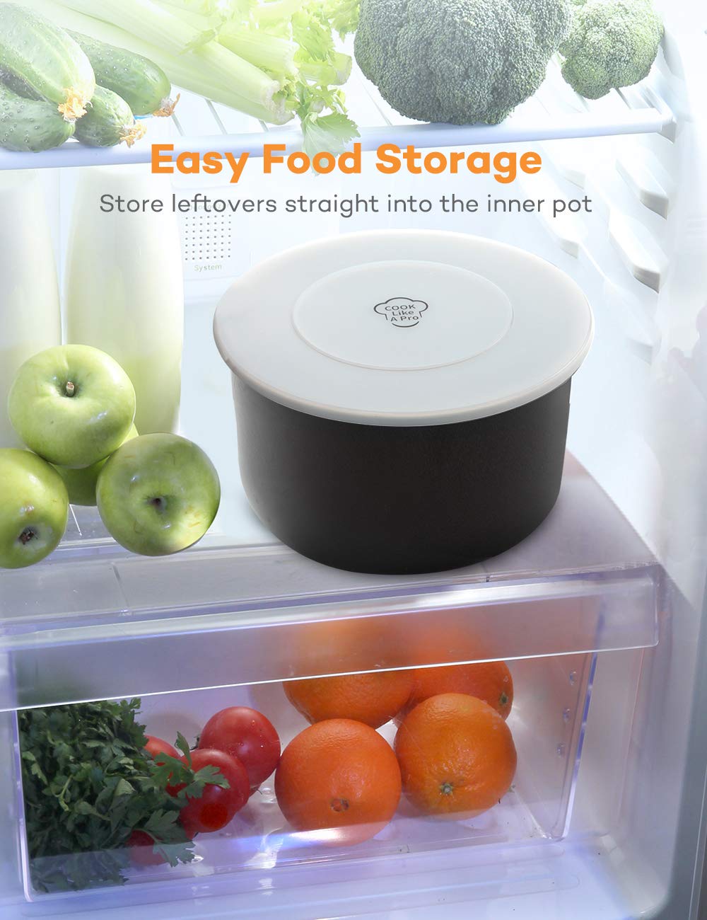 Premium Silicone Lid Inner Pot Cover for Ninja Foodi Pressure Cooker & Air Fryer (5/6.5/8 Quart) - BPA-Free, Heat-Resistant, Universal Fit - Perfect for Meal Prep, Sous Vide & Steam Cooking